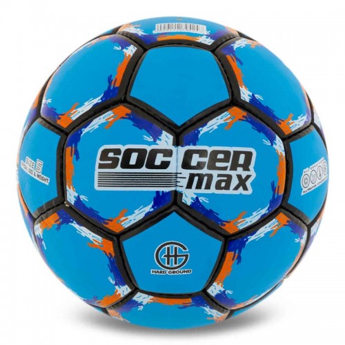 М"яч футбольний Soccermax №5 PU, блакитний, код: FB-6525_N