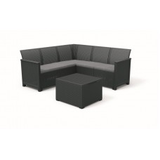 Набір меблів Keter Emma 5 Seater Corner, сірий, код: 8711245150840-TE