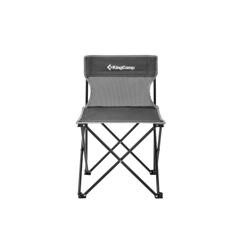 Крісло KingCamp Compact Chair in Steel M 400х400х570мм, чорний-сірий, код: KC3832_BlackGREYCHECK