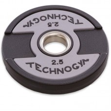 Диски поліуретанові Technogym з хватом і металевою втулкою 2,5кг (d-51мм), код: TG-1837-2_5-S52