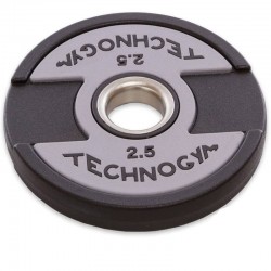Диски поліуретанові Technogym з хватом і металевою втулкою 2,5кг (d-51мм), код: TG-1837-2_5-S52