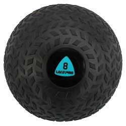 Слембол м"яч набивний для кросфіту та фітнесу Slam Ball LiveUp 8кг, чорний, код: LP8105-8