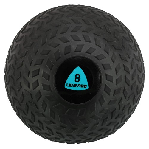 Слембол м"яч набивний для кросфіту та фітнесу Slam Ball LiveUp 8кг, чорний, код: LP8105-8