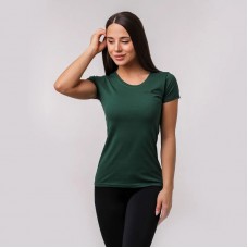 Футболка жіноча спортивна GymBeam Clothing Basic XS, зелений, код: 2179117-GB