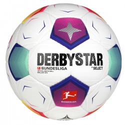 М"яч футбольний Select Derbystar Bundesliga Brillant APS v23 №5, біло-синій-фіолетовий, код: 4030793137634