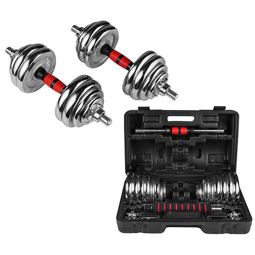 Гантелі хром у кейсі BioGym 2x15кг, код: 80054/30-WS Гантелі хром у кейсі BioGym 2x15кг, код: 80054/30-WS