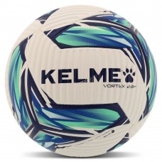 М"яч футбольний Kelme Hybrid №5 PU, білий-синій, код: 8301QU5080-9113-5-S52