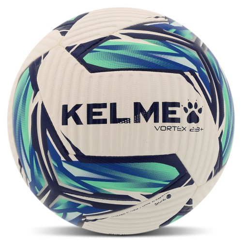 М"яч футбольний Kelme Hybrid №5 PU, білий-синій, код: 8301QU5080-9113-5-S52