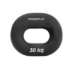 Еспандер кистьовий силіконовий PowerPlay Hand Grip Hard 30 кг, чорний, код: PP_4336_Black_30kg