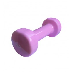 Гантель для фітнесу з вініловим покриттям Generation Fintess FF51D3B-2kg, 1х2 кг, рожевий, код: 523435-AX
