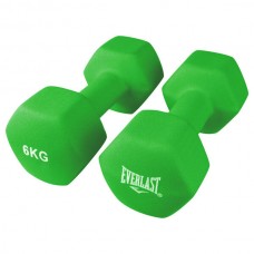 Гантелі вінілові Everlast 2х6 кг, чорний, код: 80024/6-WS