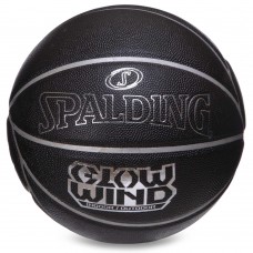 М"яч баскетбольний Spalding Glow Wind №7 чорний, код: 76998Y-S52
