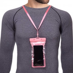 Чохол-гаманець на шию водонепроникний FitGo рожевий, код: F005-4_P