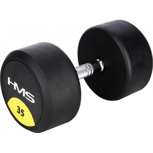 Гантель прогумована HMS HG Pro 1х35 кг, код: M-6421381-IN Гантель прогумована HMS HG Pro 1х35 кг, код: M-6421381-IN
