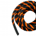 Канат для кросфіту Orlins 9 м, діаметр 40 мм посилений, помаранчево-чорний, код: RO-196