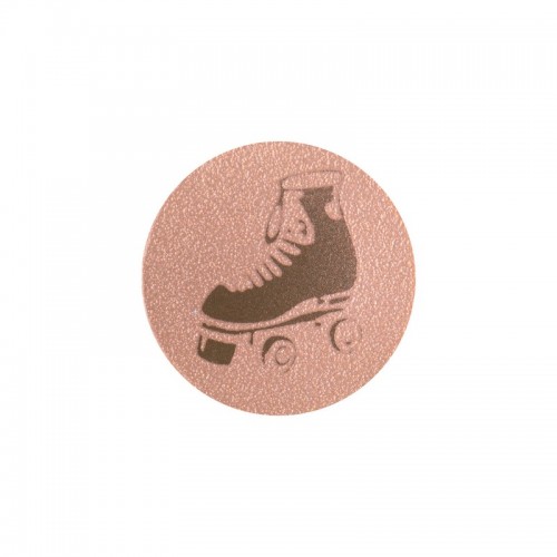 Наклейка (жетон) на медаль PlayGame Роликові Ковзани d-25 мм бронза, код: 25-0087_B