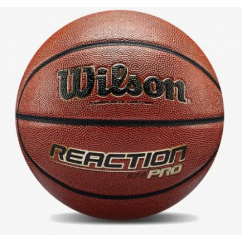 М"яч баскетбольний Wilson Reaction Pro 275 №5, коричневий, код: 887768764579 М"яч баскетбольний Wilson Reaction Pro 275 №5, коричневий, код: 887768764579