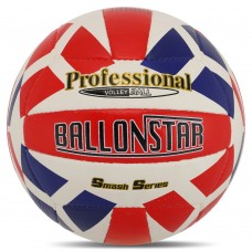 М"яч волейбольний Ballonstar №5, червоно-синій-білий, код: VB-5063-S52