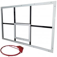 Баскетбольний щит оргскло PlayGame 1000x1800 мм з кільцем, код: БКО-180 Баскетбольний щит оргскло PlayGame 1000x1800 мм з кільцем, код: БКО-180