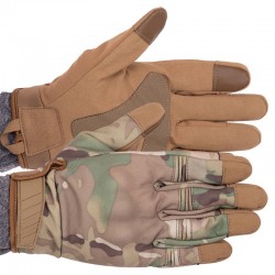 Рукавички тактичні з закритими пальцями Tactical Military Rangers M, камуфляж Multicam, код: BC-9878_MKM