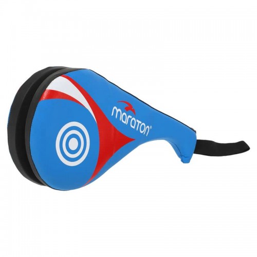 Ракетка для тхеквондо подвійна Maraton синій-червоний, код: MRT023_BLR Ракетка для тхеквондо подвійна Maraton синій-червоний, код: MRT023_BLR