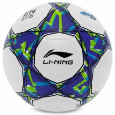 М'яч футбольний LI-Ning №5, білий-синій, код: LFQK695-1-S52