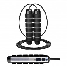 Скакалка швидкісна для кросфіту Cornix Speed Rope Classic з обтяженням, чорний-червоний, код: XR-0354