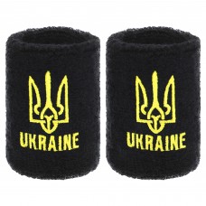 Напульсник спортивний махровий FitGo Ukraine 1шт, чорний, код: BC-9282_BK