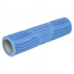 Ролер масажний циліндр (ролик мфр) FitGo Grid Spine Roller, 450x110 мм, синій, код: FI-9390_BL