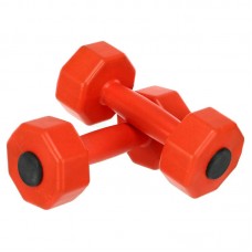 Гантелі для фітнесу пластикові Champion 2х2кг, червоний, код: TA-9820-2_R Гантелі для фітнесу пластикові Champion 2х2кг, червоний, код: TA-9820-2_R