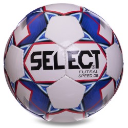 М"яч футзальний Select Speed №4 PU, білий-синій, код: FB-2991-S52