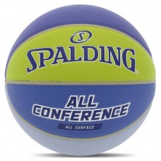 М'яч баскетбольний PU Spalding All Conference №7, синій-жовтий, код: 77394Y-S52 М'яч баскетбольний PU Spalding All Conference №7, синій-жовтий, код: 77394Y-S52