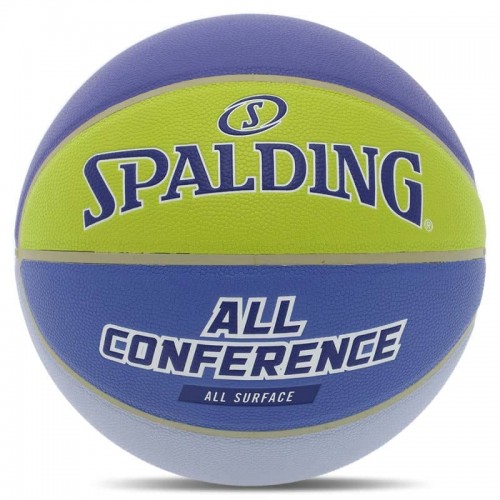 М'яч баскетбольний PU Spalding All Conference №7, синій-жовтий, код: 77394Y-S52 М'яч баскетбольний PU Spalding All Conference №7, синій-жовтий, код: 77394Y-S52
