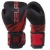 Рукавички боксерські на липучці Zelart 8 унції, чорний-червоний, код: BO-0866_8BKR