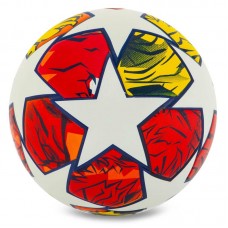 М"яч футбольний PlayGame №5, червоний-білий, код: FB-9820