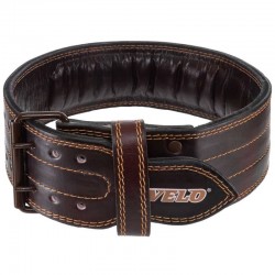 Пояс для пауерліфтингу шкіряний Velo M коричневий, код: VL-8185_M