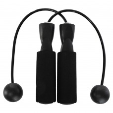 Скакалка бездротова з кулями FitGo ø3,5см, чорний, код: FI-0779-S52 Скакалка бездротова з кулями FitGo ø3,5см, чорний, код: FI-0779-S52