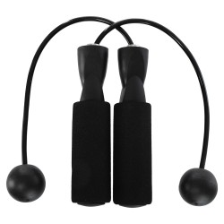 Скакалка бездротова з кулями FitGo ø3,5см, чорний, код: FI-0779-S52