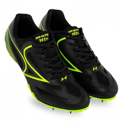 Шиповки для легкої атлетики Health розмір 42, чорний-салатовий, код: 181S_42BK