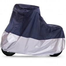 Чохол для мотоцикла Moto L-232-100-125см, срібний, код: QW-074_L