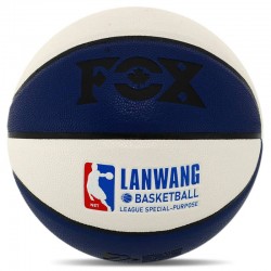 М'яч баскетбольний Fox PU Lanwang №7 синій-білий, код: BA-8976-S52