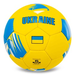 М"яч футбольний Ballonstar Ukraine №5 PU, жовтий-блакитний, код: FB-0047-795
