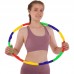 Обруч для дітей складний Хула Хуп FitGo 6 секцій двоколірний, код: FI-306