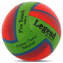 М"яч волейбольний Legend №5 PU, червоно-зелений-синій, код: LG0714