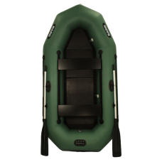 Тримісний надувний гребний човен Bark книжка, 2800х1350х360 мм, код: B-280N-KN