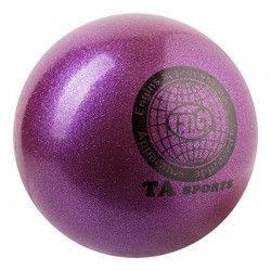 М'яч гімнастичний Ta Sport, 280 г, 16 см, гліттер, фіолетовий, код: TA280-8-WS