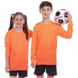Форма футбольна дитяча PlayGame, розмір 24, ріст 120, помаранчевий-чорний, код: CO-1908B-1_24ORBK