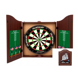 Дартс з кабінетом мішень 45см сизаль Winmax The Ships Inn 6 дротиків, код: 3379-TTB