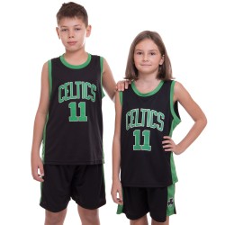 Форма баскетбольна підліткова PlayGame NB-Sport NBA Celtics 11 2XL (16-18 років), ріст 160-165см, чорний-зелений, код: BA-0967_2XLBKG-S52