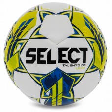 М"яч футбольний Select Talento DB V23 №4, білий-жовтий, код: TALENTO-4WY